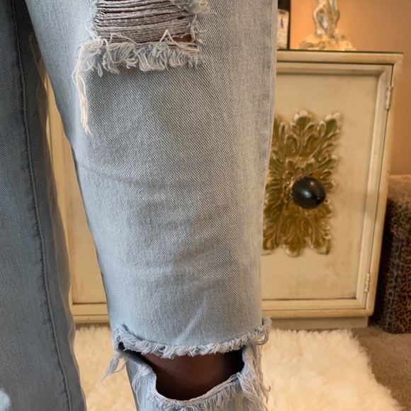 Host Pick! Sequin Smiley Face Patch Distressed Jeans Light Wash Boyfriend Jeans - Picture 11 of 16